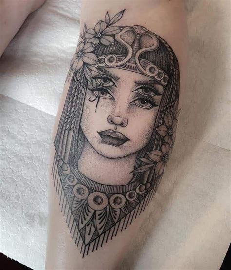Cleopatra Tattoo 2 | Cleopatra tattoo, Egyptian tattoo, Tattoo designs and meanings