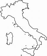 Italy Map Coloring Printable Peninsula Italian Maps Pages Clipart  sketch template