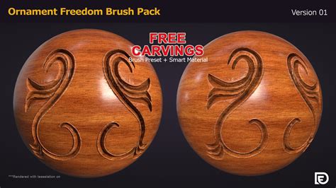 ArtStation - Ornament Freedom Brush Pack - Substance Painter | Brushes