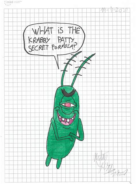 Plankton - What is the krabby patty secret formula by matiriani28 on DeviantArt