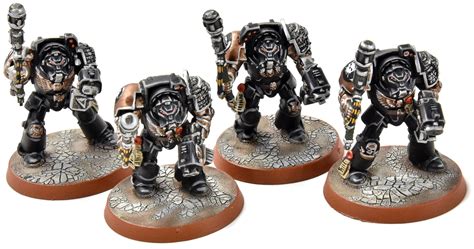 Games Workshop SPACE MARINES 4 Terminators #2 PRO PAINTED Warhammer 40K ...