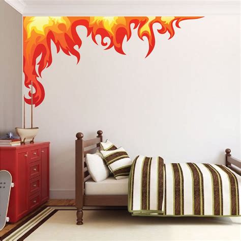 Flame Wall Decals Fire Wall Decals Kids' Room Flame by PrimeDecal