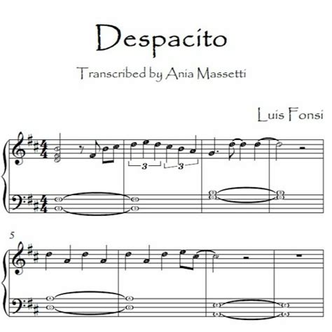 Stream Despacito - easy piano arrangement free by Piano Sheet Music | Listen online for free on ...