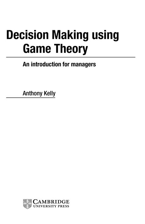 Game Theory Books Math - Game Theory Definition Facts Examples ...