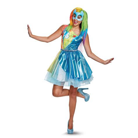 My Little Pony: Rainbow Dash Deluxe Adult Costume - SpicyLegs.com