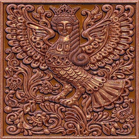 Sirin Bird. Bird of Happiness. Character of Russian mythology ...