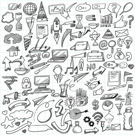 Free Vector | Hand draw business idea doodles sketch design