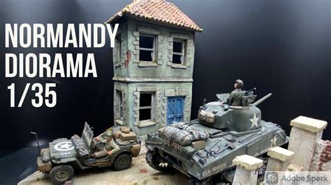 Make Normandy diorama WW2 #1/35 #plastermodel #dday #bocagehouse - YouTube