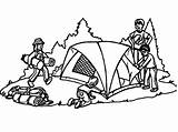 Kids Go Camping Coloring Page  Free Printable Pages For sketch template