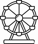 Ferris Wheel coloring Page  ColouringPages sketch template