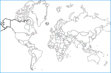 Outline World Map