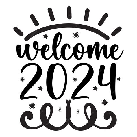 Premium AI Image | 2024 Happy New Year2024 Vector Design2024 Vector Text Design2024 Yearsblack T ...