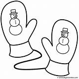 Mitten Coloring Pages For Kids sketch template