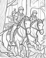 Premium AI Image  hayao miyazaki Style Horse coloring book Thin Crisp sketch template