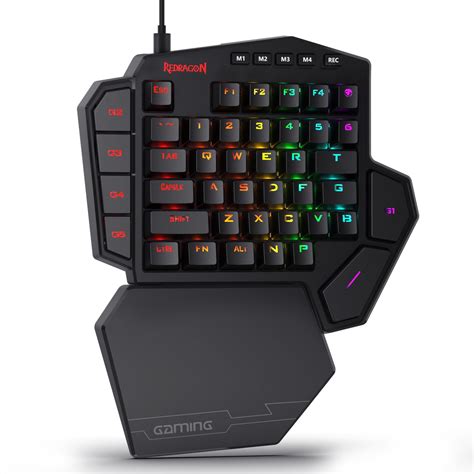 Redragon K585 DITI One-Handed RGB Mechanical Gaming Keyboard, Blue ...