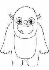 Cute Monster Coloring Pages To Print sketch template