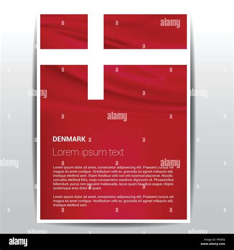 Denmark flag design vector Stock Vector Image & Art - Alamy