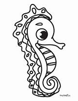 Printable Seahorse Coloring Pages For Kids Cool2bkids sketch template