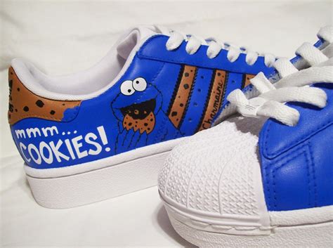 Custom "Cookie Monster" Adidas | Custom shoes, Adidas sneakers, Adidas