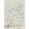 Tempaper Chinoiserie Garden Metallic Champagne Removable Peel and Stick Vinyl Wall Mural, 108 in ...