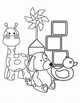 Baby Toys Coloring Pages sketch template