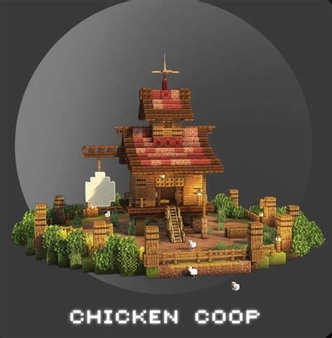 Chicken Coop!! | Minecraft farm, Minecraft architecture, Minecraft blueprints