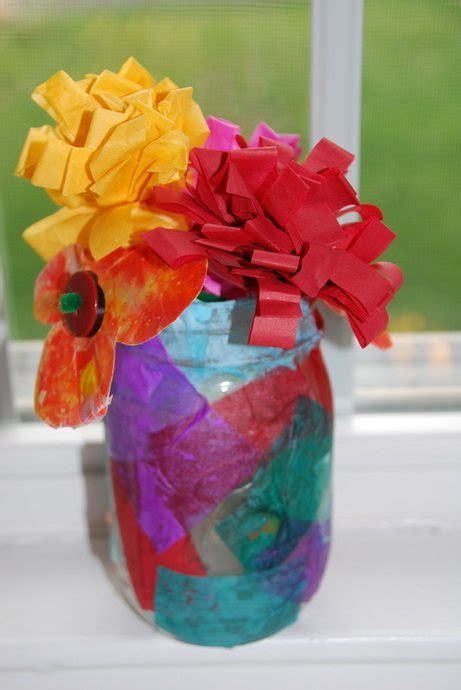 DIY Tissue Paper Flower Bouquet and Vase - Homegrown Friends