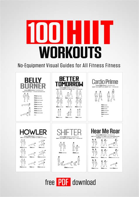 Printable Hiit Workout Plan - Printable Word Searches