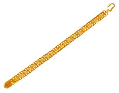 22K Gold Bracelet - BrMs21179 - 22K Gold bracelet for Men's. Bracelet ...