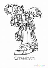 Megatron Transformers  Coloring Pages For Kids sketch template