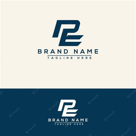 Premium Vector | Pe logo design template vector graphic branding element.