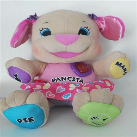 Spanish Speaking Singing Dog Toy Musical Educational Baby Girl Toys Infant Stuffed Dog Doll 2 ...