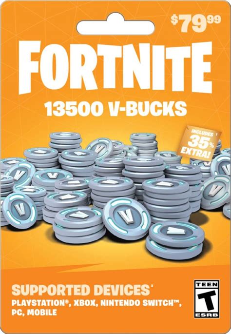 Fortnite 13500 V-Bucks Card - 79.99 USD en Tunisie - Gift Card Code - Amazing.tn