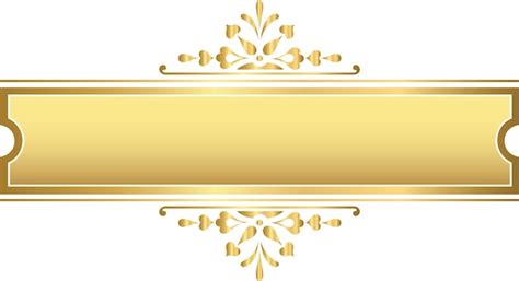 Premium Vector | Gold banner frame