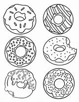 Cute Printable Donut Coloring Pages  Free Templates sketch template
