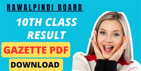 BISE Rawalpindi Result Gazette 2023 Class 10 Annual Exams - Pkstudys.com