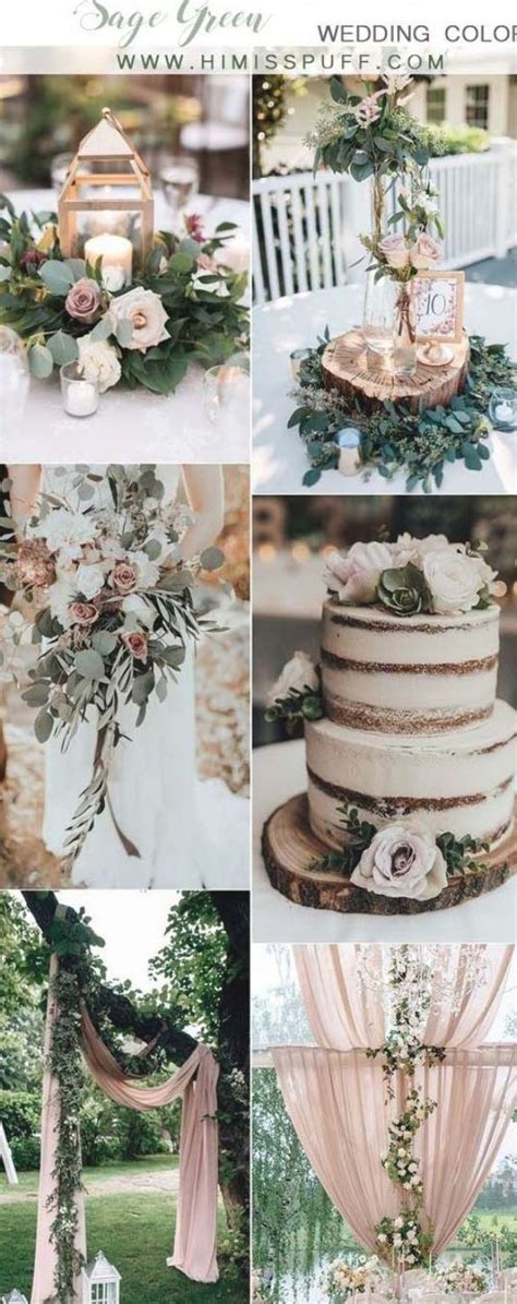 dusty rose and sage green wedding color ideas #wedding #weddings # ...