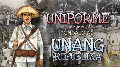 UNIPORME NG MGA SUNDALO NG UNANG REPUBLIKA | Mga bahagi at gamit ...