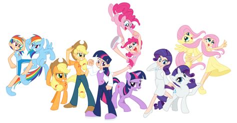 mane 6 pony human - My Little Pony Friendship is Magic Photo (33089561) - Fanpop