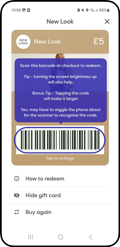 How to redeem New Look gift cards – Cheddar support