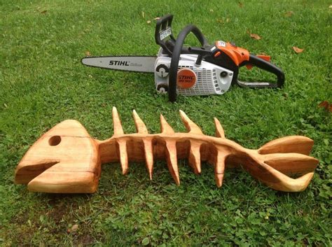 fish bones | Chainsaw carving, Chainsaw carving patterns, Chainsaw