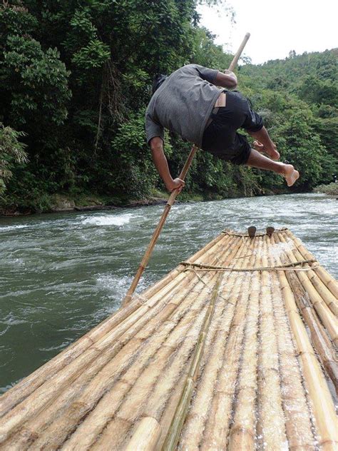 Loksado Bamboo Rafting Adventure - Borneo Tour Guide Loksado Banjarmasin