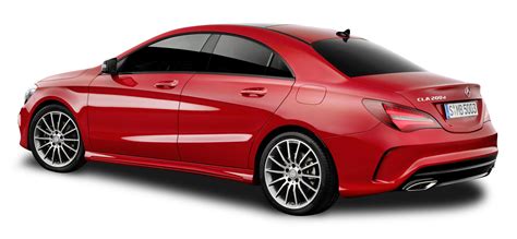 Download Mercedes Benz CLA Red Car PNG Image for Free