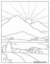 Free SUNSET Coloring Pages For Download Printable PDF sketch template