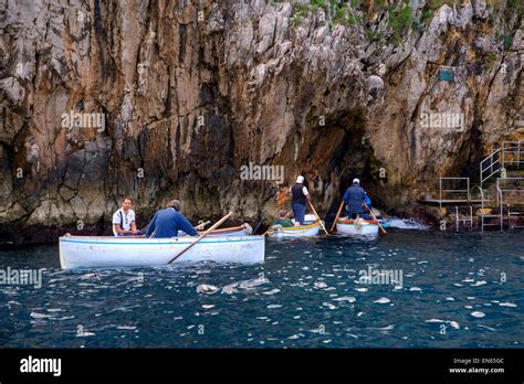 entrance Blue Grotto, Capri, Naples, Campania, Italy Stock Photo - Alamy