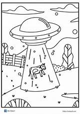 18 Free UFO coloring Pages  Coloring Cool Boy sketch template