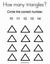How Many triangles Coloring Page  Twisty Noodle sketch template