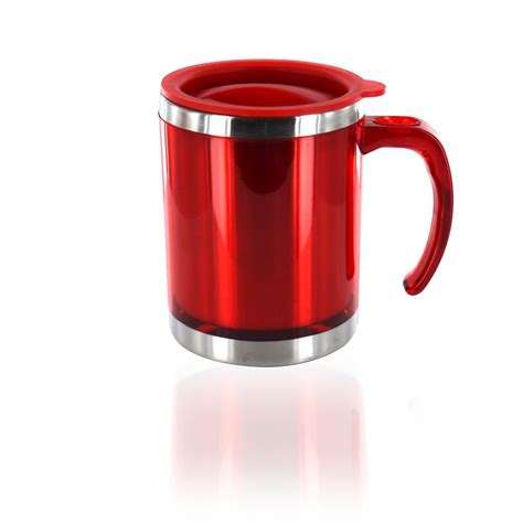 Thermal Travel Mug Insulated Coffee Tea Flask Cup Removable Lid 450ml 60oz