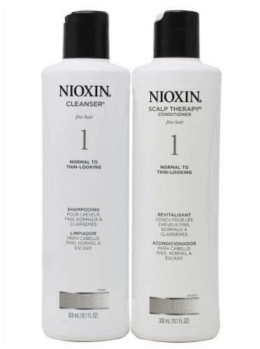 Nioxin Cleanser Shampoo and Scalp Therapy Conditioner, 2 ct / 10.1 oz ...