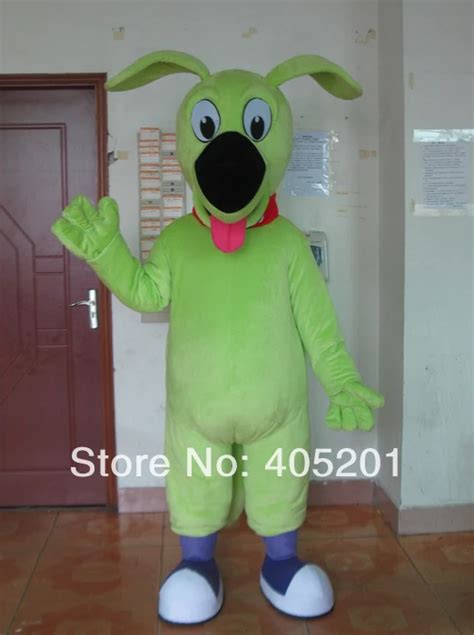 POLYFOAM high quality cartoon mascot costume green funny dog mascot ...